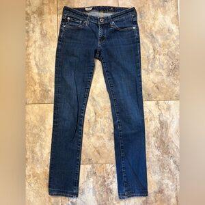 AG ADRIANO GOLDSCHMIED THE STILT CIGARETTE LEG BLUE DENIM JEANS WOMENS SIZE 26